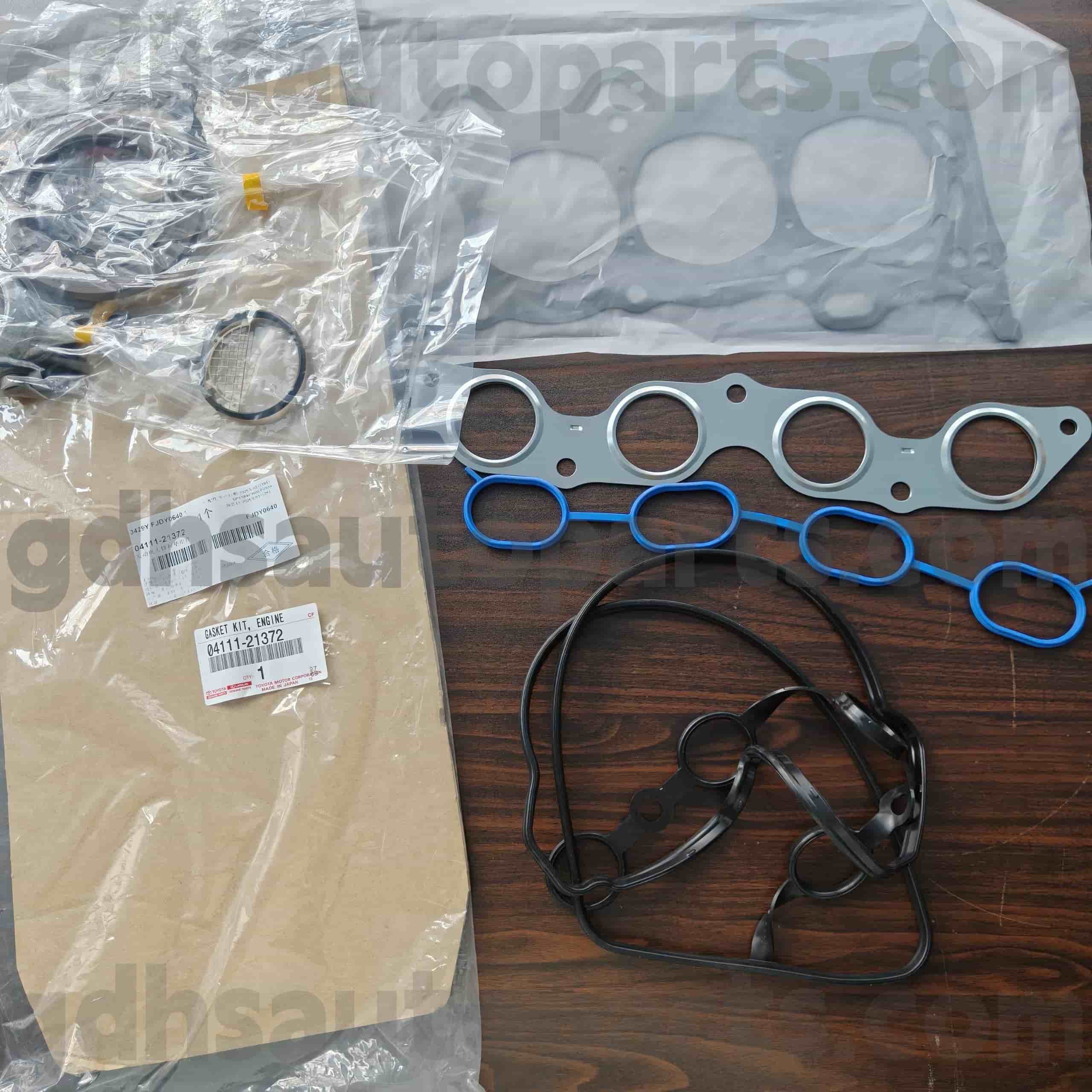 04111-21372 Toyota စစ်မှန်သောအစိတ်အပိုင်းများအင်ဂျင်သည် Yaris, Corolla အတွက်ပြင်ဆင်မှုကိုပြုပြင်သည်