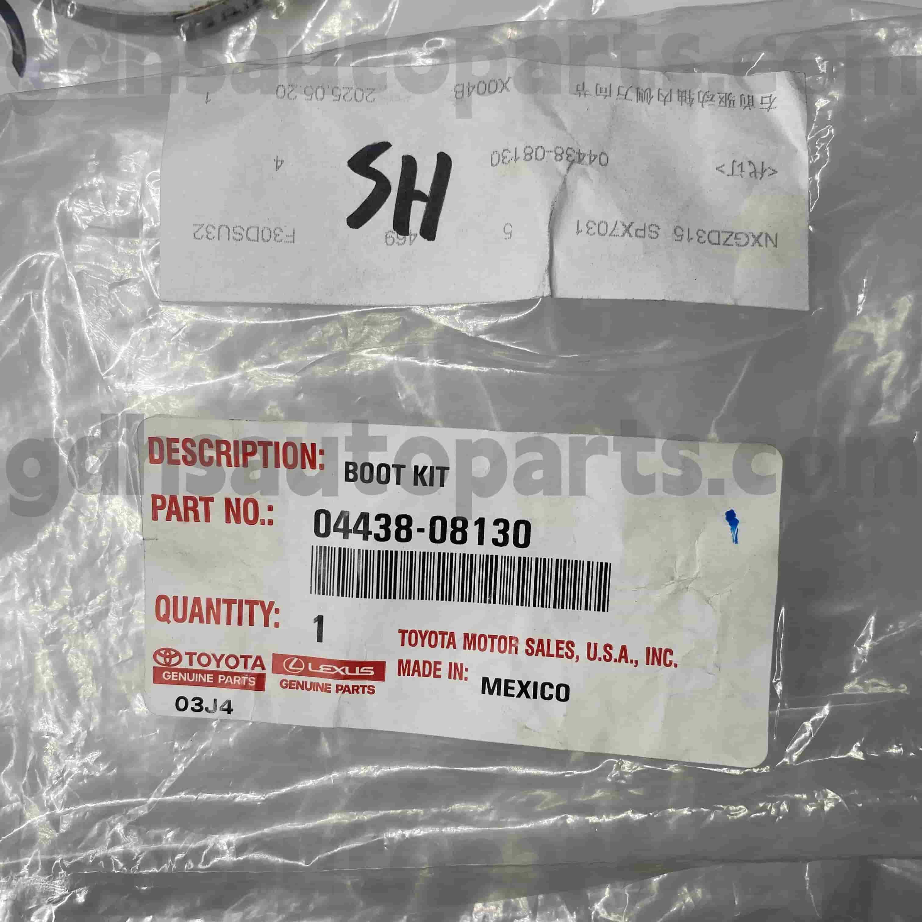 04428-08130 Toyota စစ်မှန်တဲ့အစိတ်အပိုင်းများ CV အတွက် cv boot တက်။ GSV40 / 60 GSL3 # #