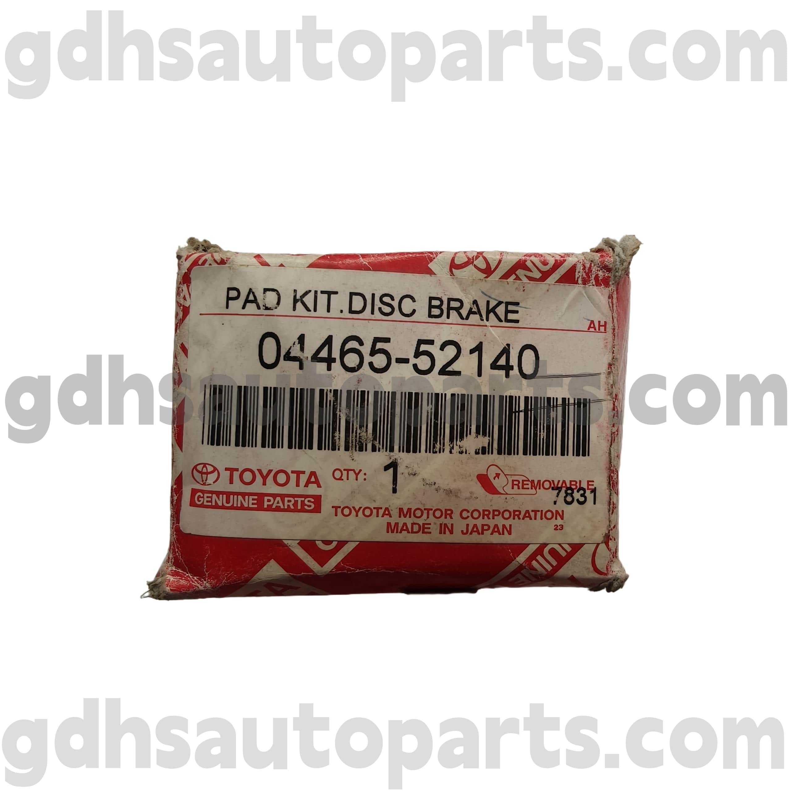 04456-52140 Toyota စစ်မှန်တဲ့အစိတ်အပိုင်းများရှေ့ဘရိတ်ရှေ့ကတော့ကိုယ်ထည်မရှိပါ။ axp41 dlx
