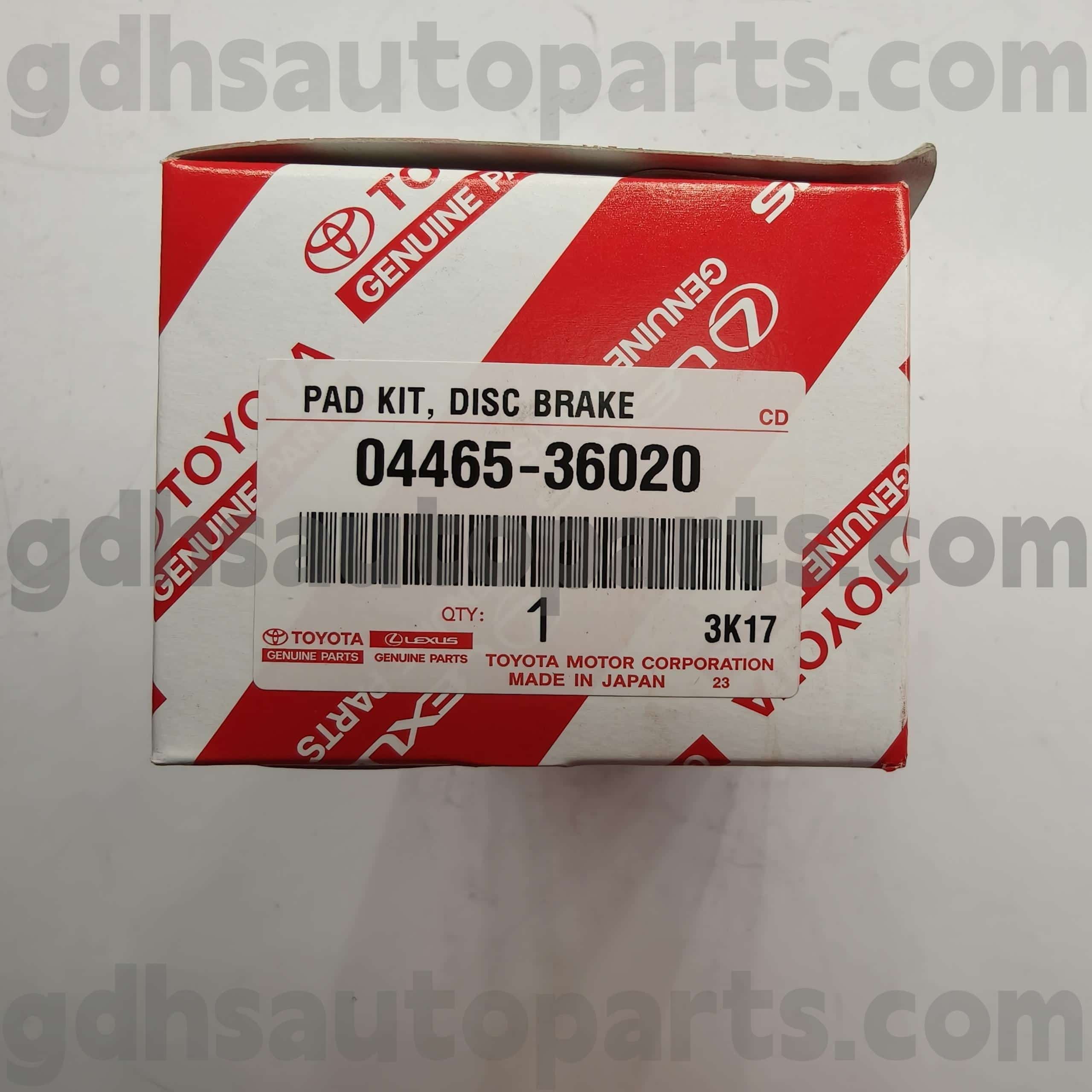 04465-36020 Toyota စစ်မှန်တဲ့အစိတ်အပိုင်းများရှေ့ခမ်းနားထည်ဝါမှုအတွက်အမှတ်အသားပြုရန်။ HZB RZB # BB4 #