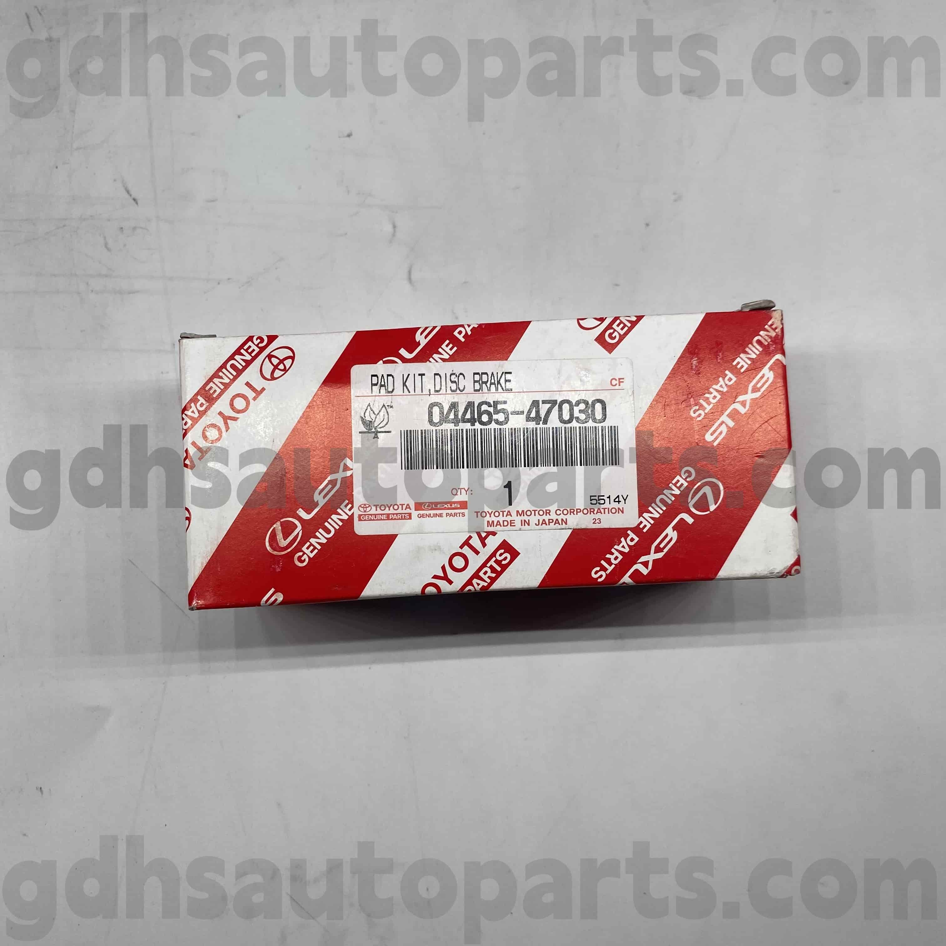 04465-47030 Prius အတွက် Prius အတွက် Toyota စစ်မှန်သောအစိတ်အပိုင်းများရှေ့ဘရိတ် pads များ, Celica Chassis No zzt230
