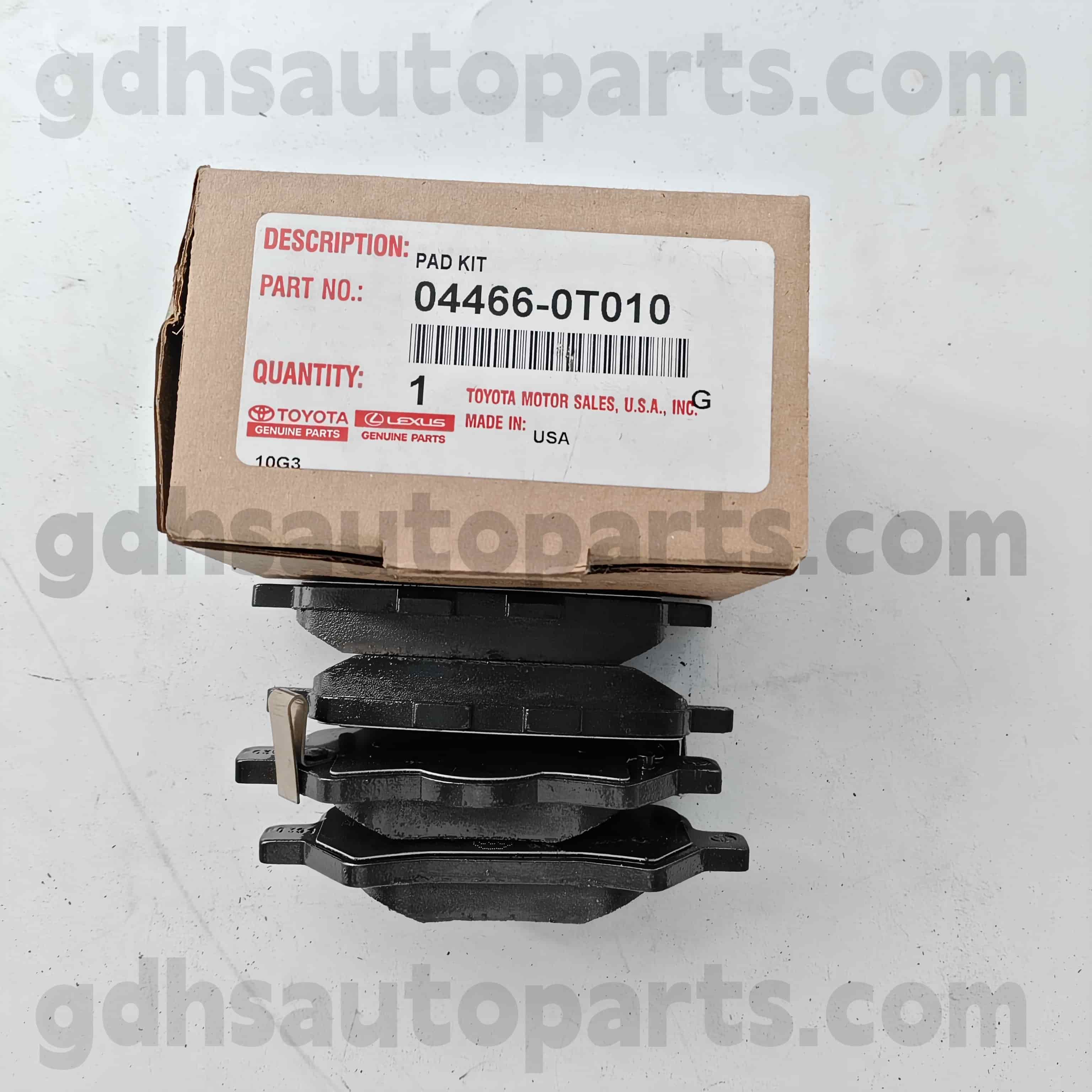 04466-0t010 Venza Chassis အတွက် Toyota စစ်မှန်သောအစိတ်အပိုင်းများနောက်ဘရိတ်နေရာ။ AGV1 # #