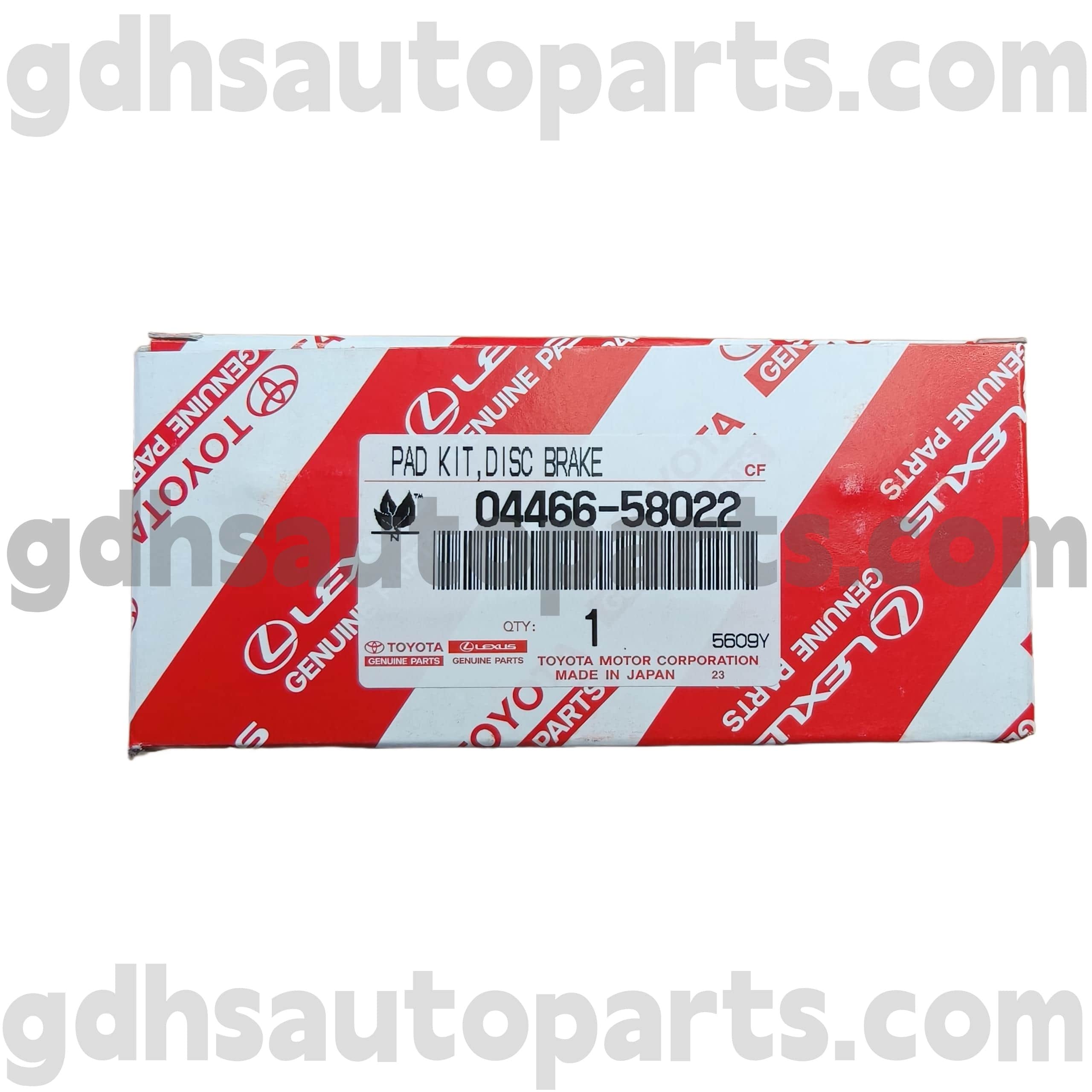 04466-58022 Toyota စစ်မှန်တဲ့အပိုင်းအစများ Alphard / Vellfire / HV ကိုယ်ထည်အတွက်နောက်ဘက်ဘရိတ် pads ။ ggh30