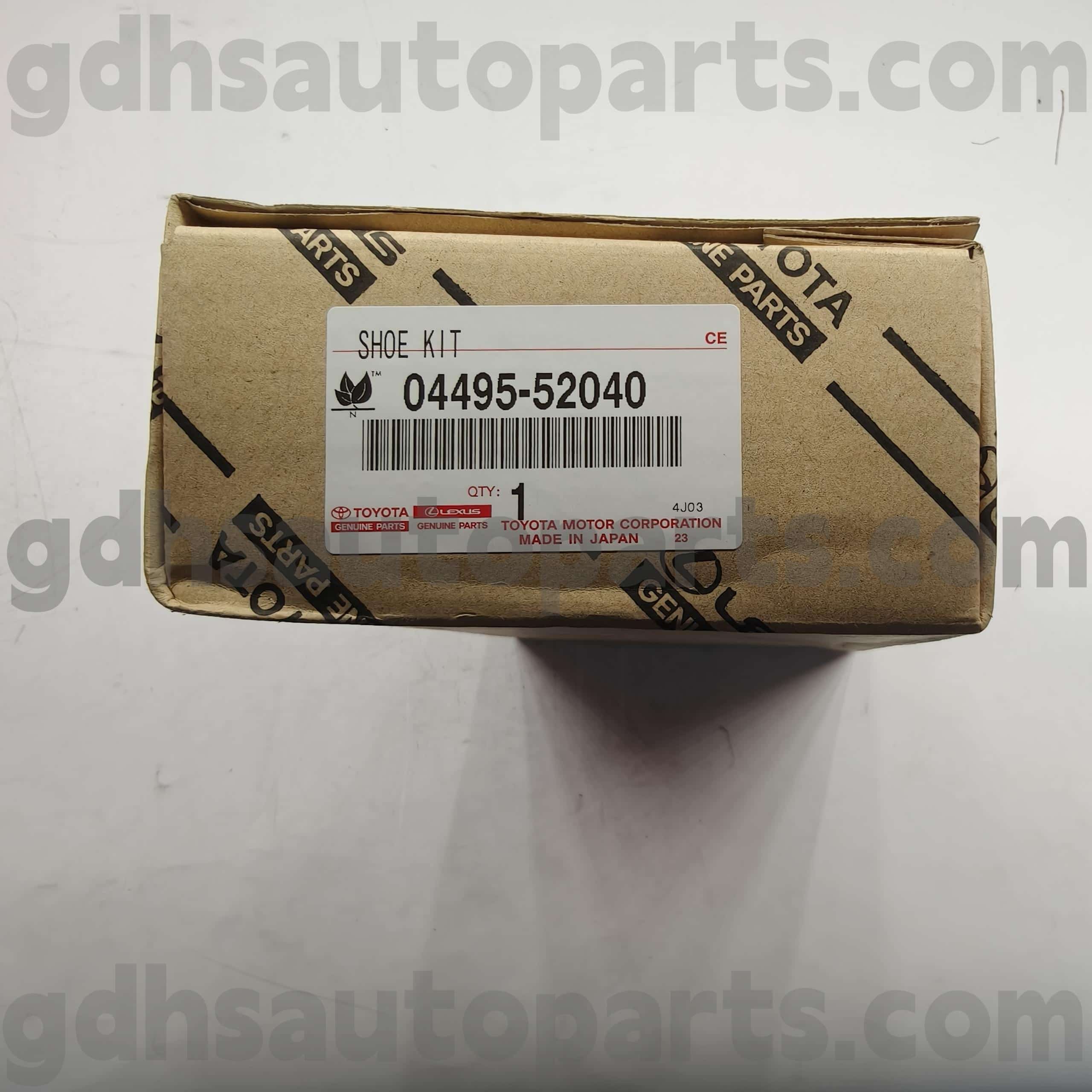 04495-52040 Celica, Toyota XA, Platz Chassis အတွက် Toyota စစ်မှန်သောအစိတ်အပိုင်းများဘရိတ် pads များ။ AXP4 # ZZE12 # #