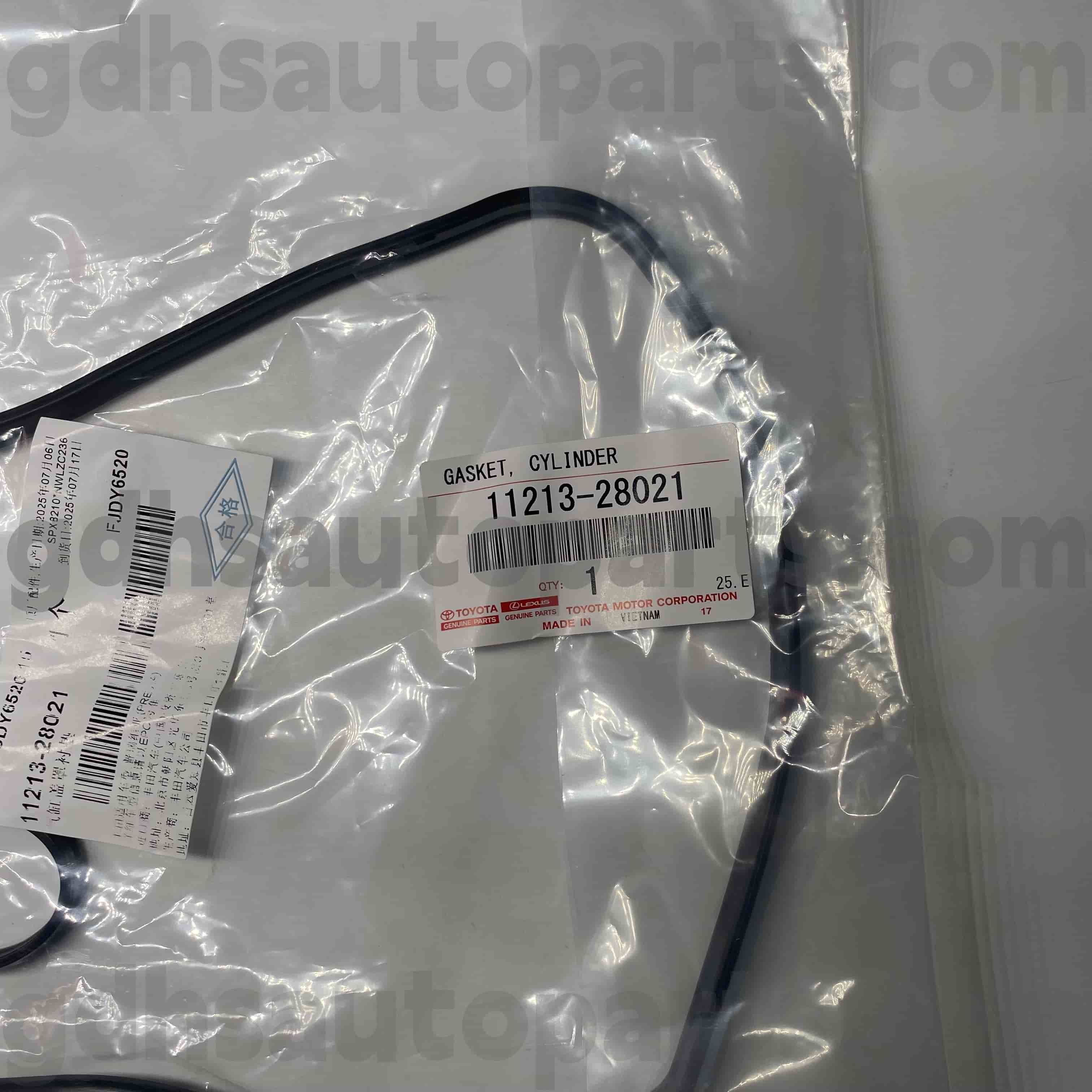 11213-28021 Toyota စစ်မှန်သောအစိတ်အပိုင်းများအဆို့ရှင်အဆို့ရှင်သည်ရာဘာလက်စွပ်များကိုဒိုင်းသီး, acr. ACV3 # / 4 #