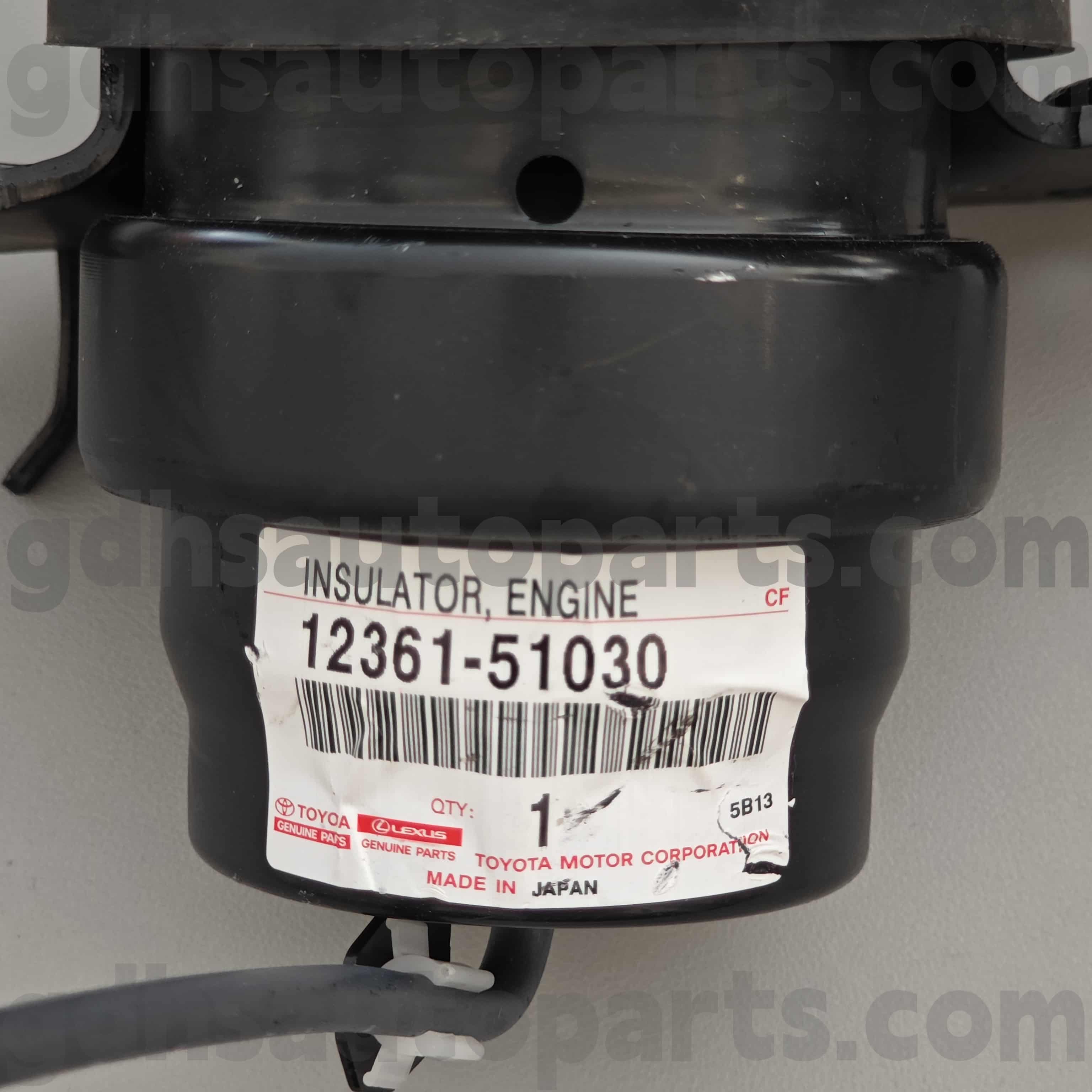 12361-51030 Toyota စစ်မှန်သောအစိတ်အပိုင်းများရှေ့တွင် Land Cruiser, LX450D / 570 အတွက် Mounts