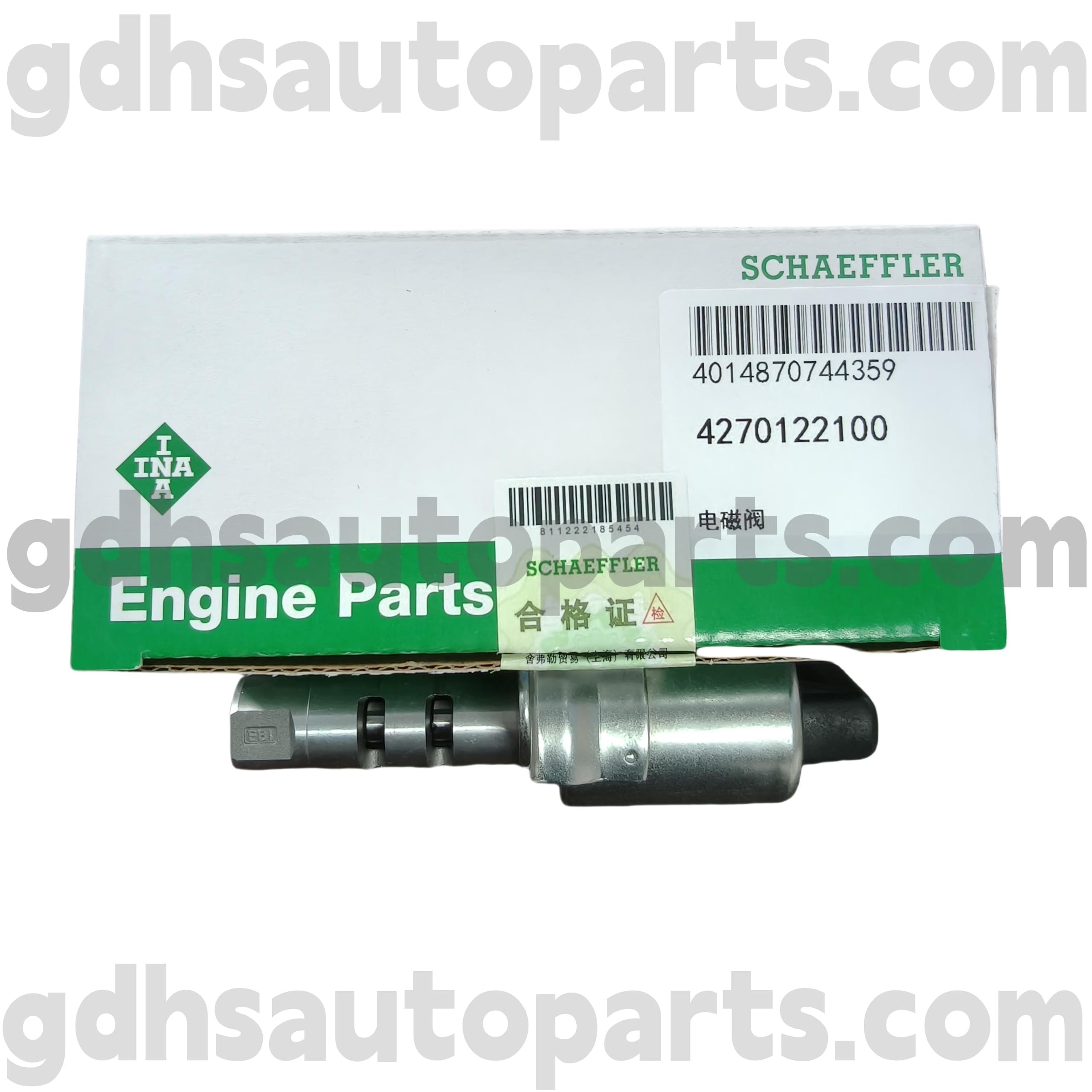 4270122100 Schaeffler Ina Camshaft Camshaid Soloenoid Value, Land Rover Freelander 2, Range Rover Oe No lr025652