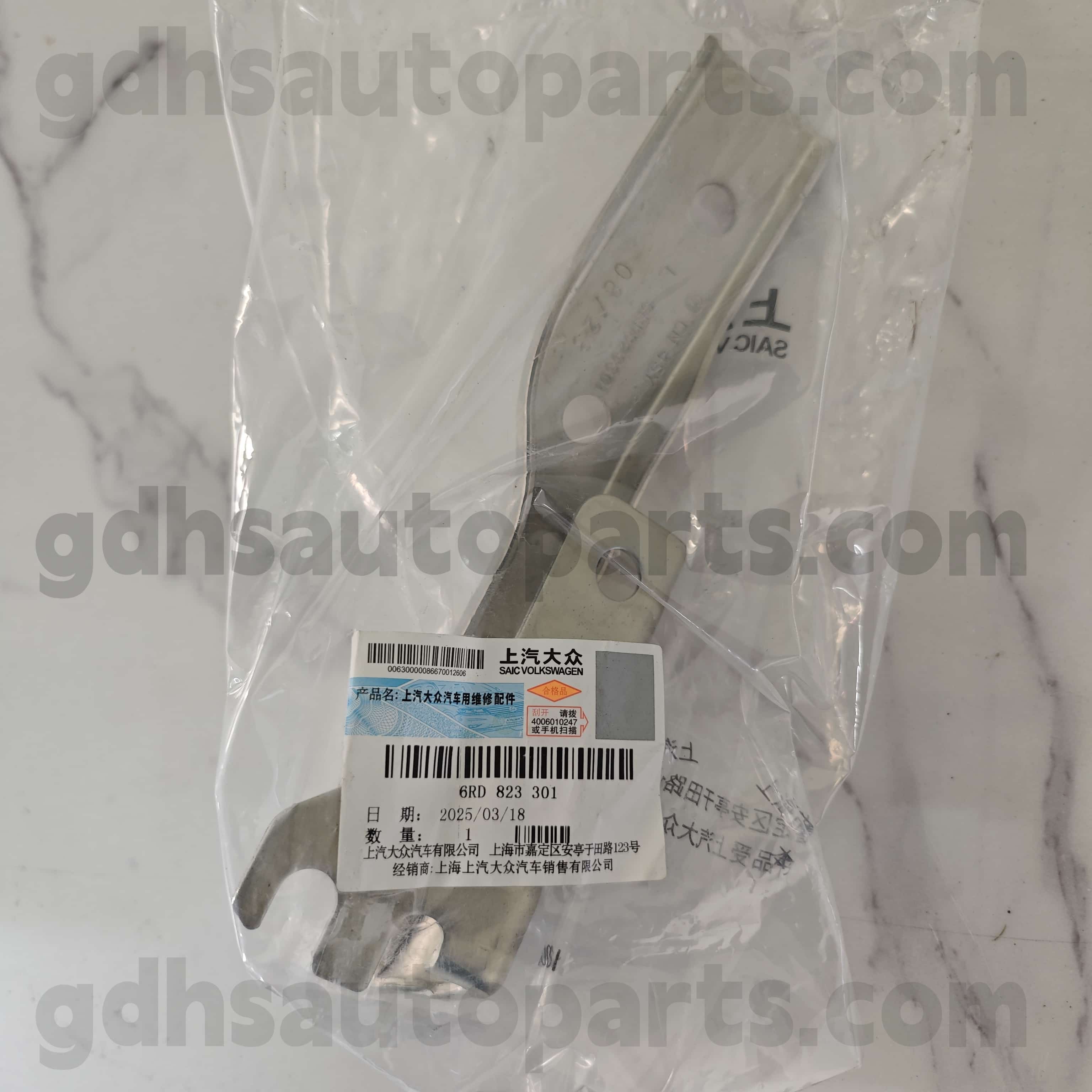 6rd 823 301 Volkswagen စစ်မှန်သောအစိတ်အပိုင်းများ Volkswagen ပိုလိုအတွက် Ho Hood Hinge