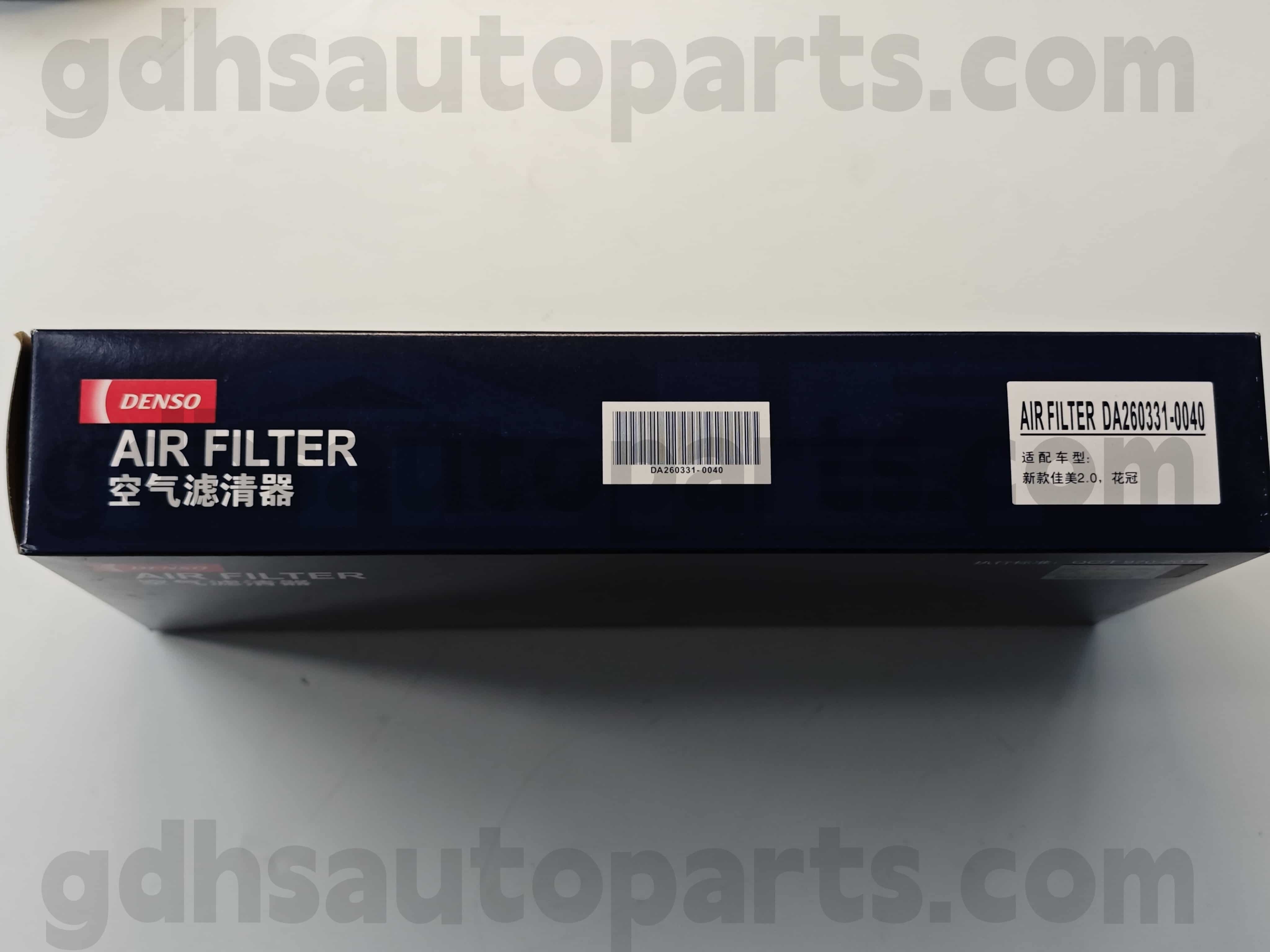 DA2603311-0040 Toyota စစ်မှန်တဲ့အစိတ်အပိုင်းများကို Corolla Chassis No အတွက်။ 1zfe..zze122 OE ။ 17801-0d050